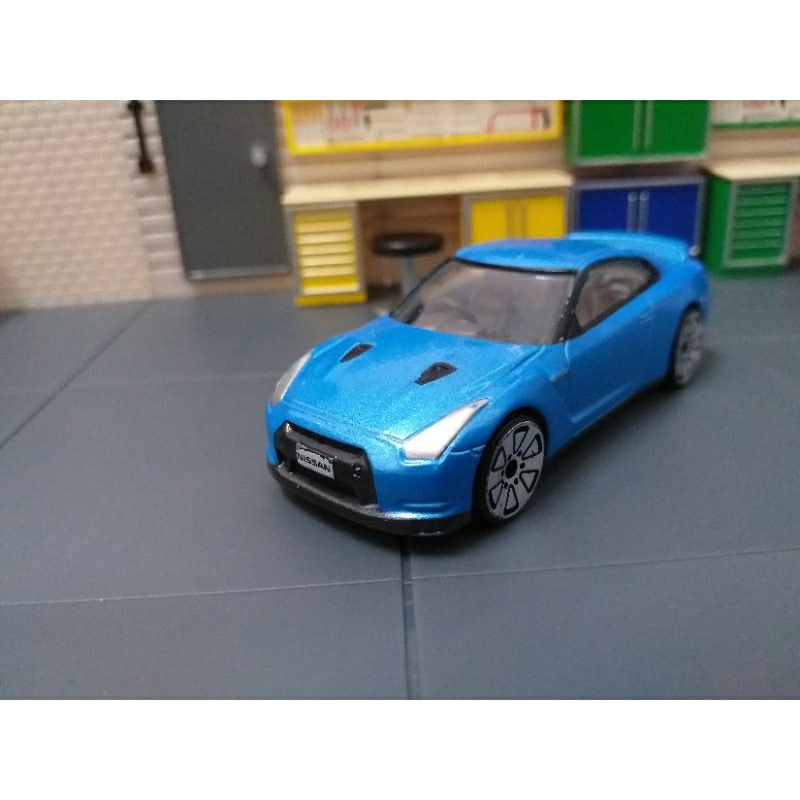 二手無盒 REALTOY 瑞歐 1/60 日產 NISSAN SKYLINE GT-R GTR R35 金屬淺藍