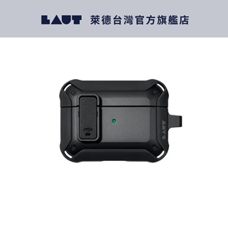 【LAUT 萊德】AirPods Pro 2 耐衝擊硬式保護殼-黑