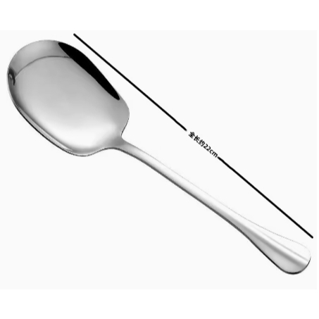 加厚不銹鋼大勺子服務勺大號分菜勺酒店用品自助餐勺沙律勺公用勺