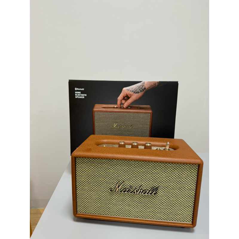 僅拆箱Marshall Acton3 復古棕喇叭