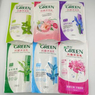 【綠的 GREEN】抗菌沐浴乳 1000ml 700ml補充包