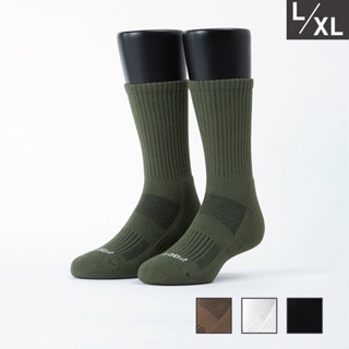 FOOTER 極簡素色主義者襪 除臭襪 運動襪 氣墊襪 中筒襪(男-ZH167)