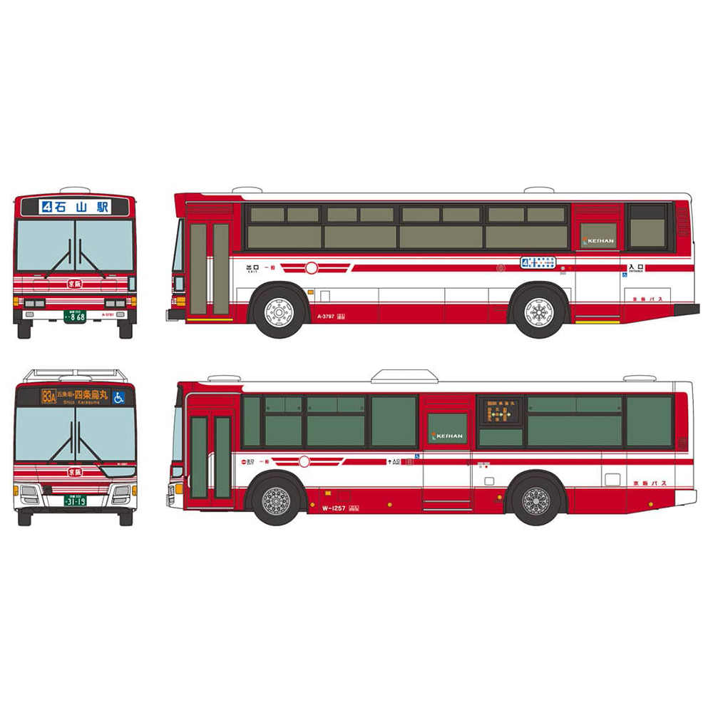 TOMYTEC  巴士系列 京阪巴士100周年紀念 路線車輛兩入組