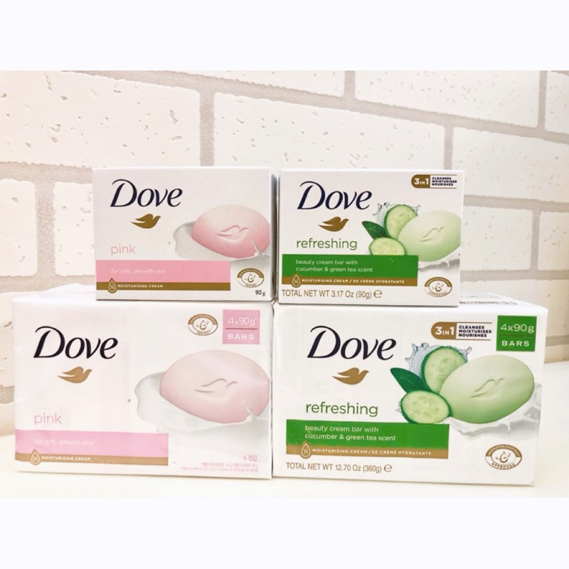 【Dove 多芬】免運 香皂潔膚塊(單顆90g) / 清爽水嫩 漾粉水嫩 肥皂 洗臉皂 多芬皂 香皂