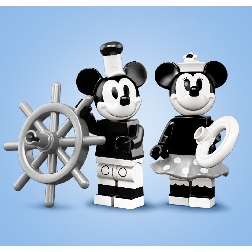 ［ 愛理不理 ］LEGO 樂高 71024 迪士尼人偶第二代 黑白米奇＋黑白米妮 兩款合售