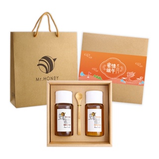 ｜Mr.HONEY 蜂蜜先生｜雙響禮盒-龍眼蜂蜜700g+荔枝蜂蜜700g-新年/端午/中秋禮盒 附禮袋