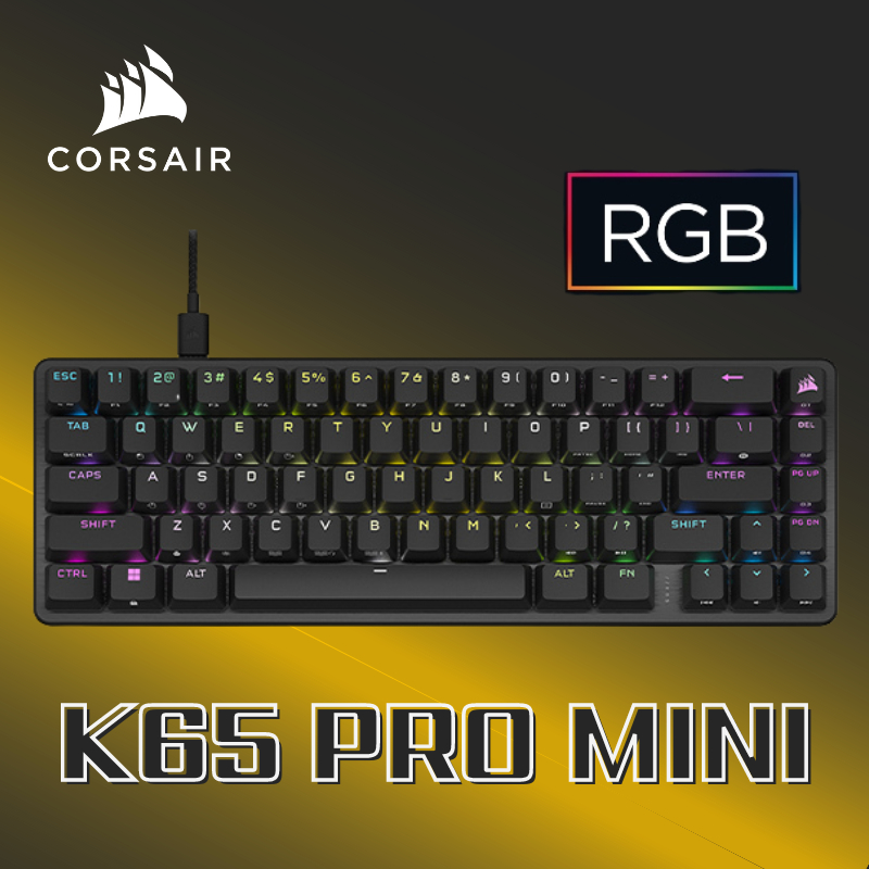 海盜船 CORSAIR K65 PRO MINI 65% 有線電競機械鍵盤