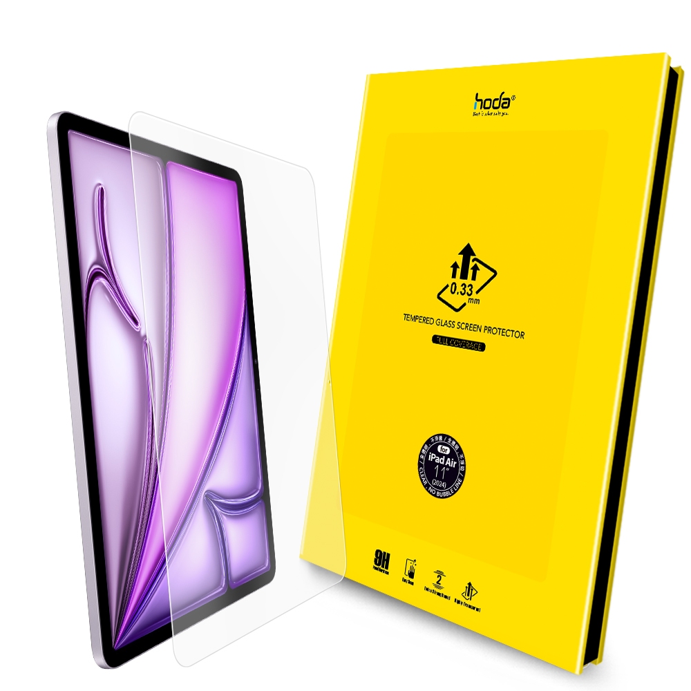 hoda iPad Air 11吋 / 13吋 (2024) 亮面玻璃保護貼