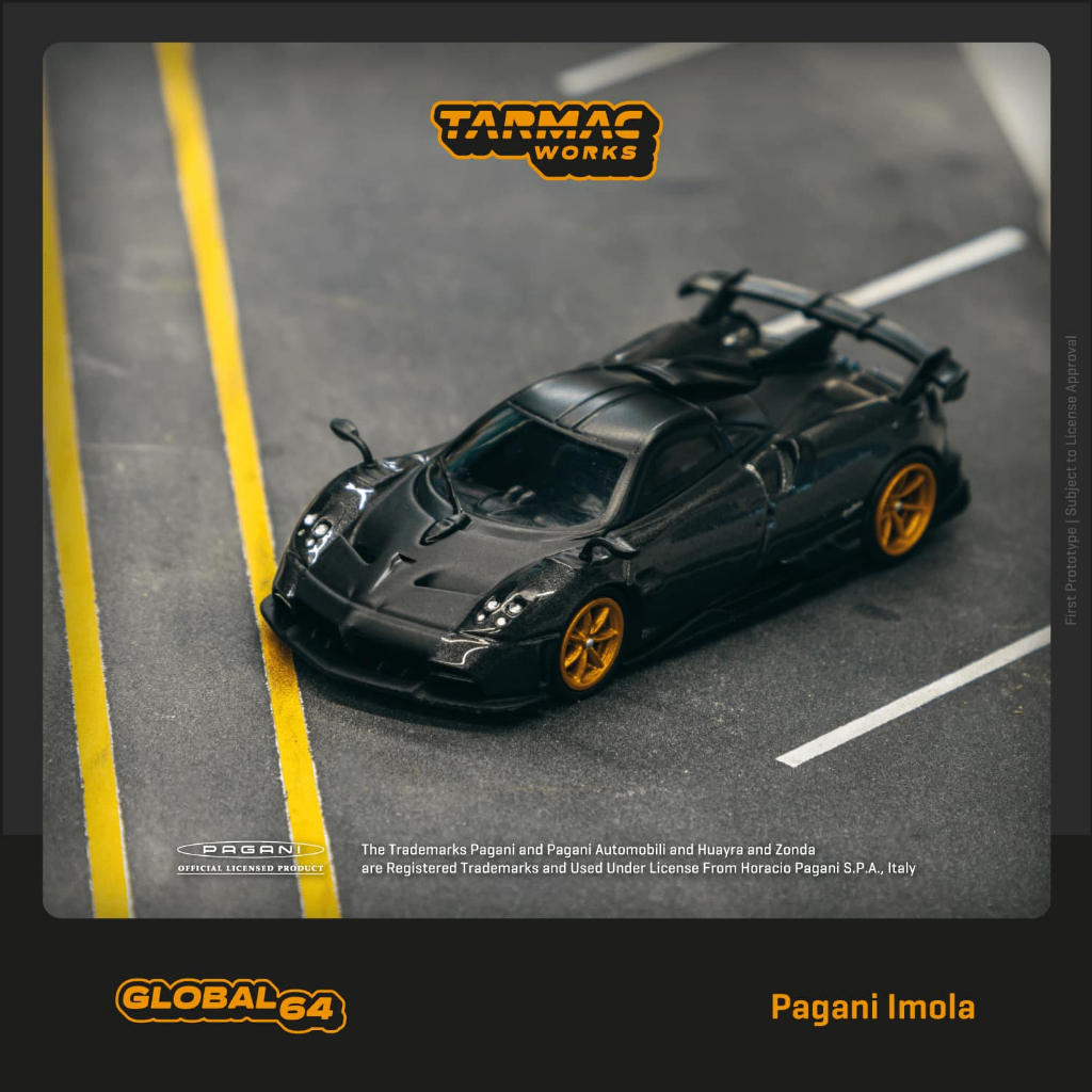 (小賈車庫) Pagani Imola Grigio Knockhill ( T64G-TL046-GY ) 碳黑新色
