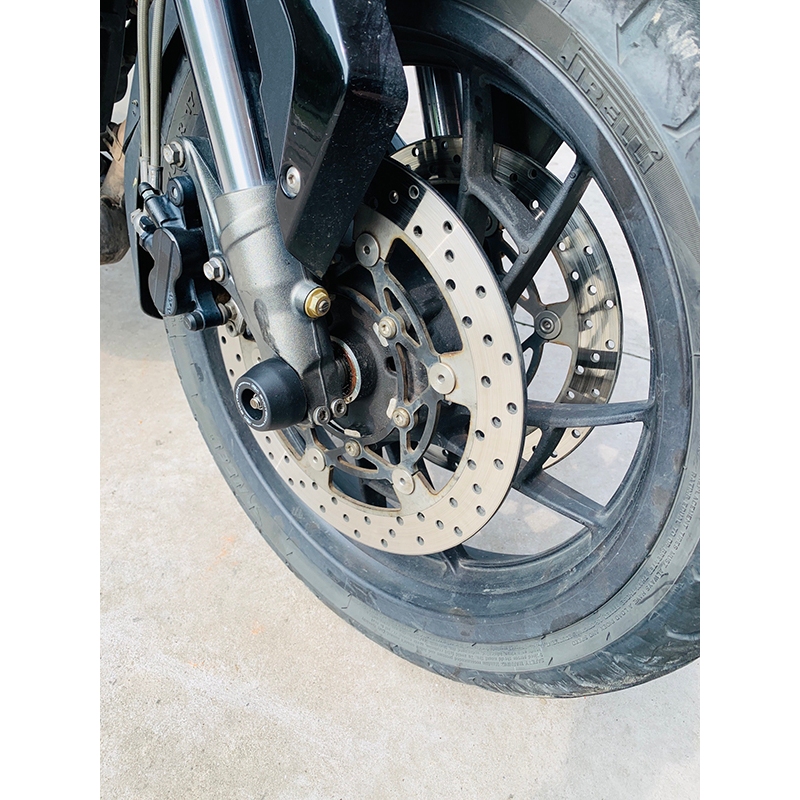 Speed400前輪防摔球 適用於 Triumph speed400改裝前軸銀色防摔球 凱旋400  凱旋Speed 4