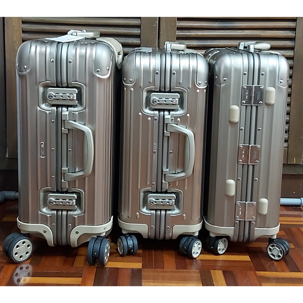 現貨專櫃真品 絕版有拉環 鈦合金 鈦金色 RIMOWA TOPAS TITANIUM 22、21、20吋