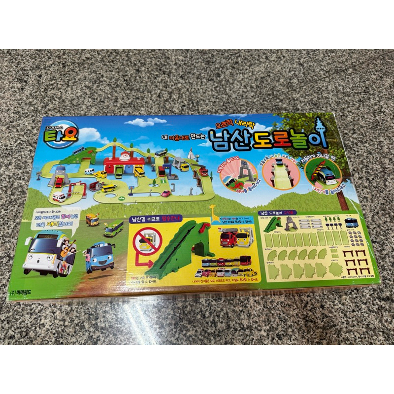 正版 韓國 TAYO小巴士 道路軌道組 小巴士 公車 軌道 超大盒 超好玩 卡通 兒童 幼兒 付車（宅配）
