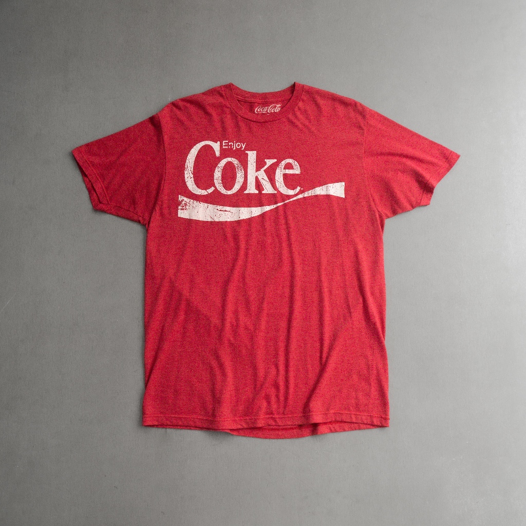 《白木11》 USED COCA COLA TEE 美國 可口可樂 紅色 短袖 T恤 P