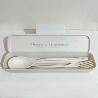 全新品 CHARLES & KEITH 小CK 環保餐具組 筷子 叉子 湯匙