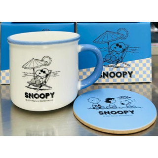 SNOOPY史努比馬克杯加杯墊 水杯 咖啡杯