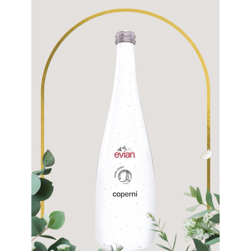 法國依雲evian x coperni 2024限量紀念瓶(玻璃瓶750mL/單瓶)