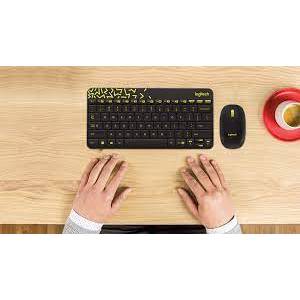 Logitech 羅技 MK240 Nano 無線 鍵盤 滑鼠 黑 黃