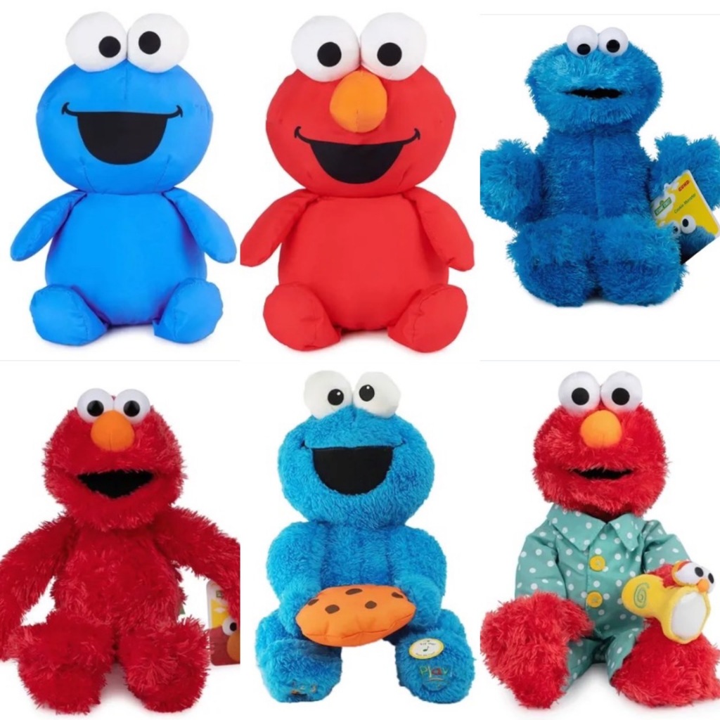 阿猴達可達 日本限定 GUND 芝麻街 elmo 餅乾怪獸 娃娃 玩偶 絨毛娃娃 超精緻 全新品 正日貨 精品系列