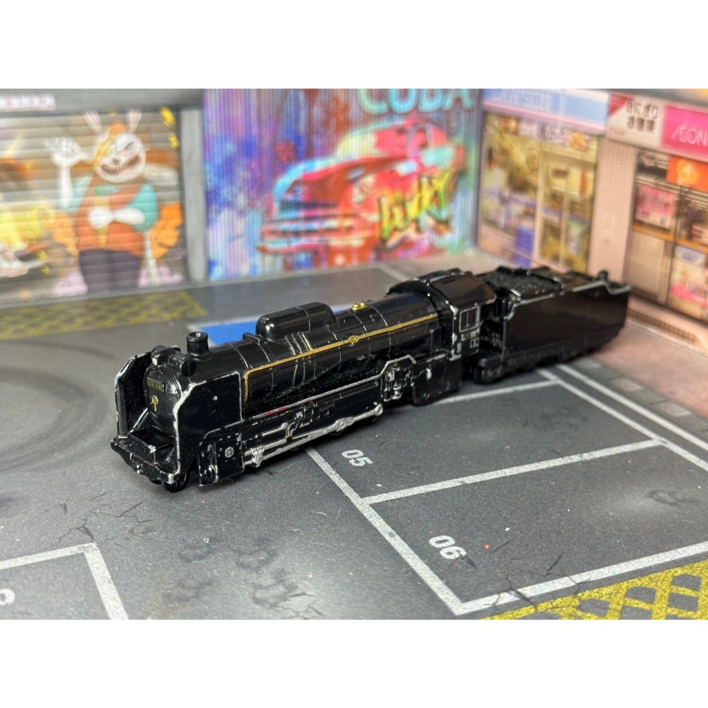TOMICA-A01-無盒戰損-D51498 蒸汽火車 黑