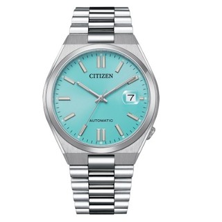 CITIZEN星辰 簡約時尚六角形機械錶 男錶40mm 冰底藍 【Watch On-line Store】