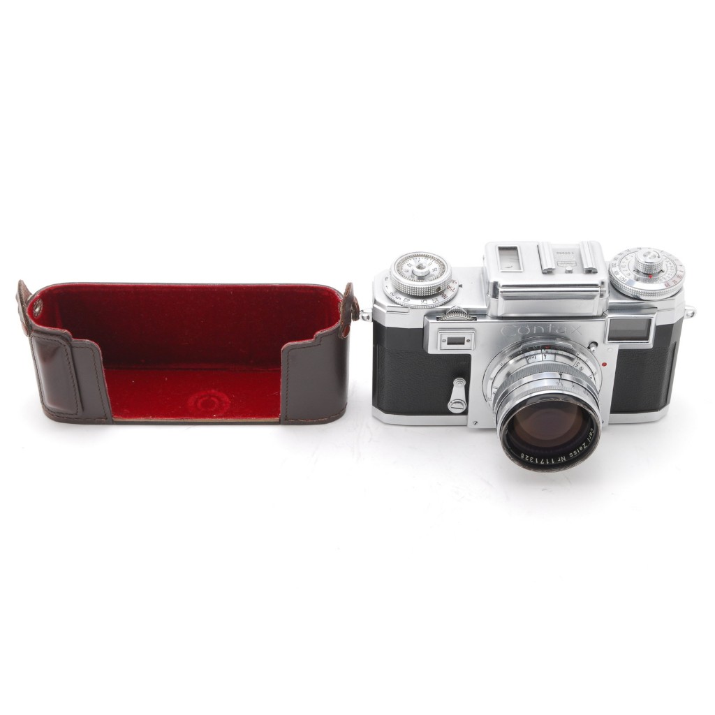 EXC+5 Zeiss Ikon Contax IIIa RF 35mm 底片相機，聲納 50mm f/1.5，保護套