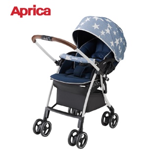 【Aprica 愛普力卡】Luxuna Cushion 嬰兒手推車／經典星星