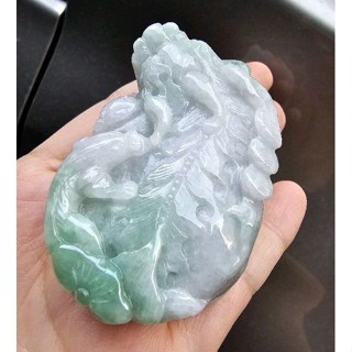 福利收藏價【緬甸玉A貨】雙貔貅 母子 祥獸 如意 招財 翡翠 擺件 厚裝 手把件 春彩 紫羅蘭 果綠 冰 錢幣 貔貅
