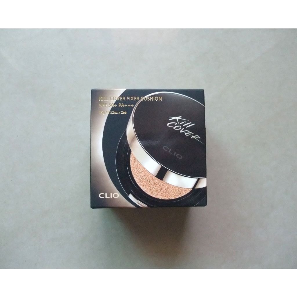 CLIO珂莉奧 Kill Cover 防沾染霧光氣墊粉餅SPF50+ PA+++(04自然色) 一盒兩蕊