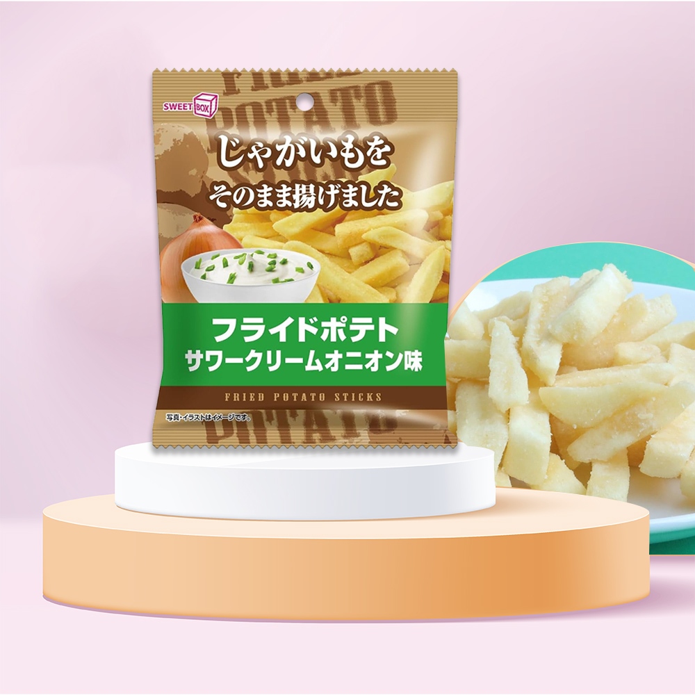 日本 SWEETBOX 薯條-酸奶洋蔥風味 42g 洋芋片 馬鈴薯 薯片 零食 薯條三兄弟 餅乾 點心