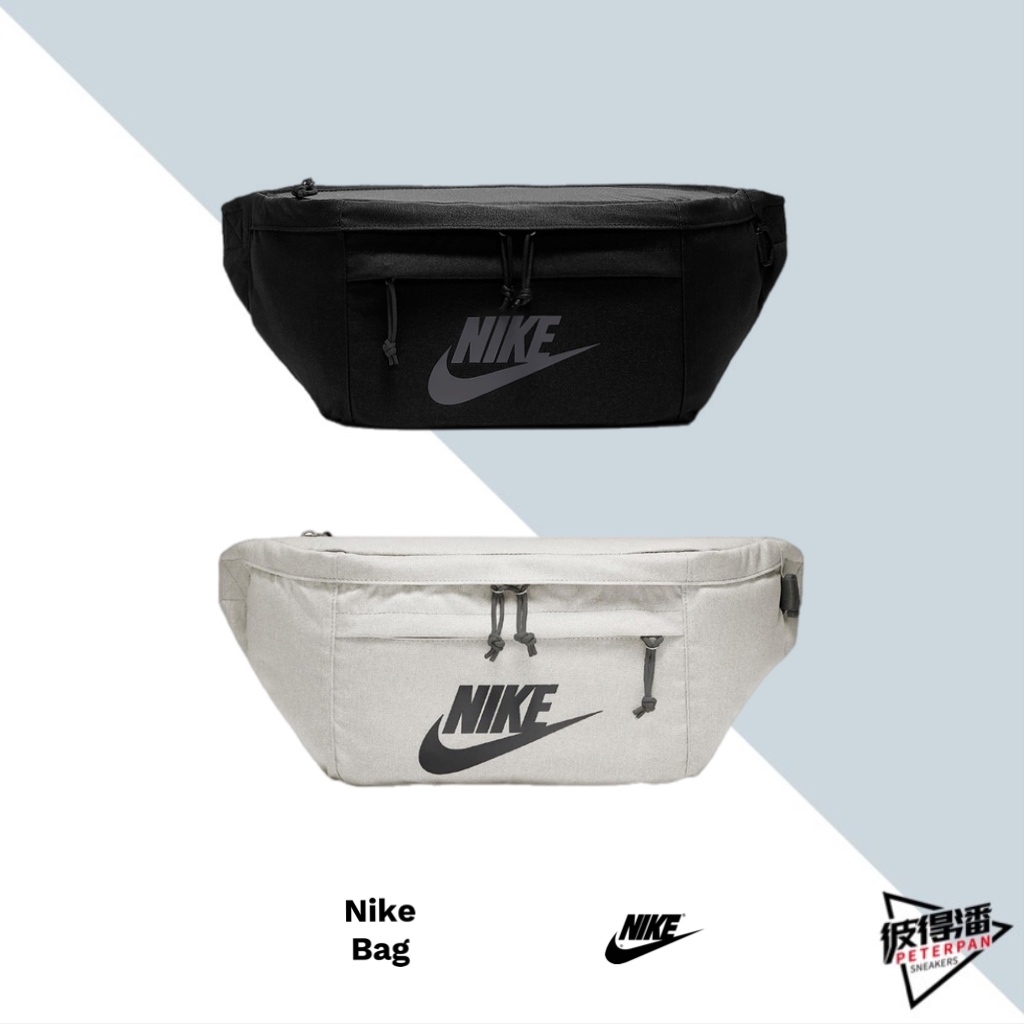 NIKE NSW TECH HIP PACK 防潑水 拉鍊 腰包 黑灰 BA5751-010 / 072【彼得潘】