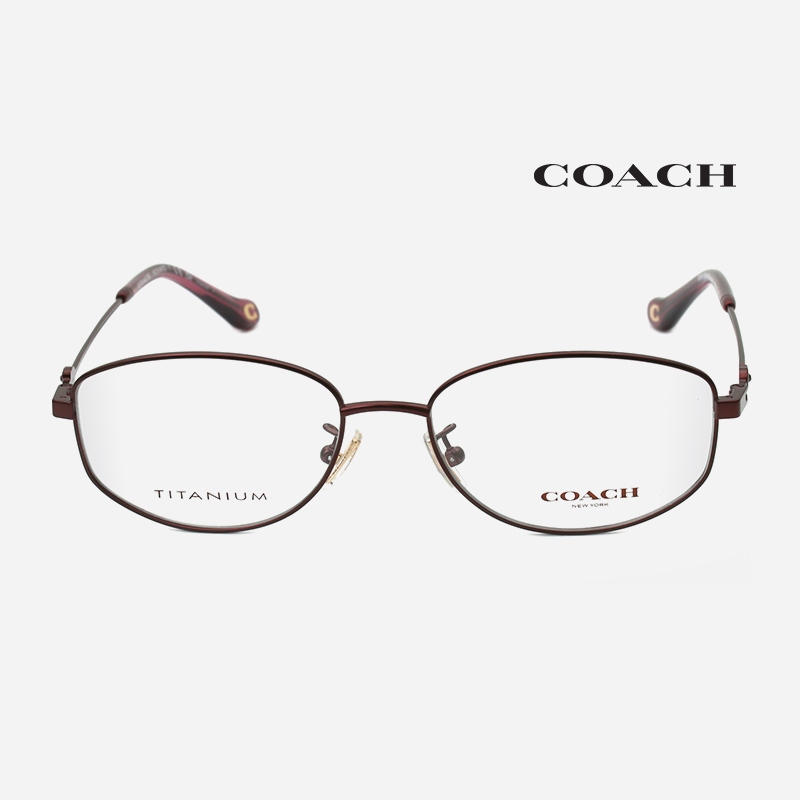 COACH HC5144TD 蔻馳品牌眼鏡｜小臉復古橢圓純鈦眼鏡架 女生品牌眼鏡框【幸子眼鏡】