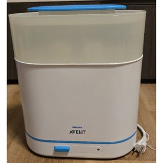 飛利浦 新安怡(PHILIPS AVENT)SCF 284三合一電子快速蒸氣消毒鍋。二手。奶瓶消毒鍋。細部如圖。