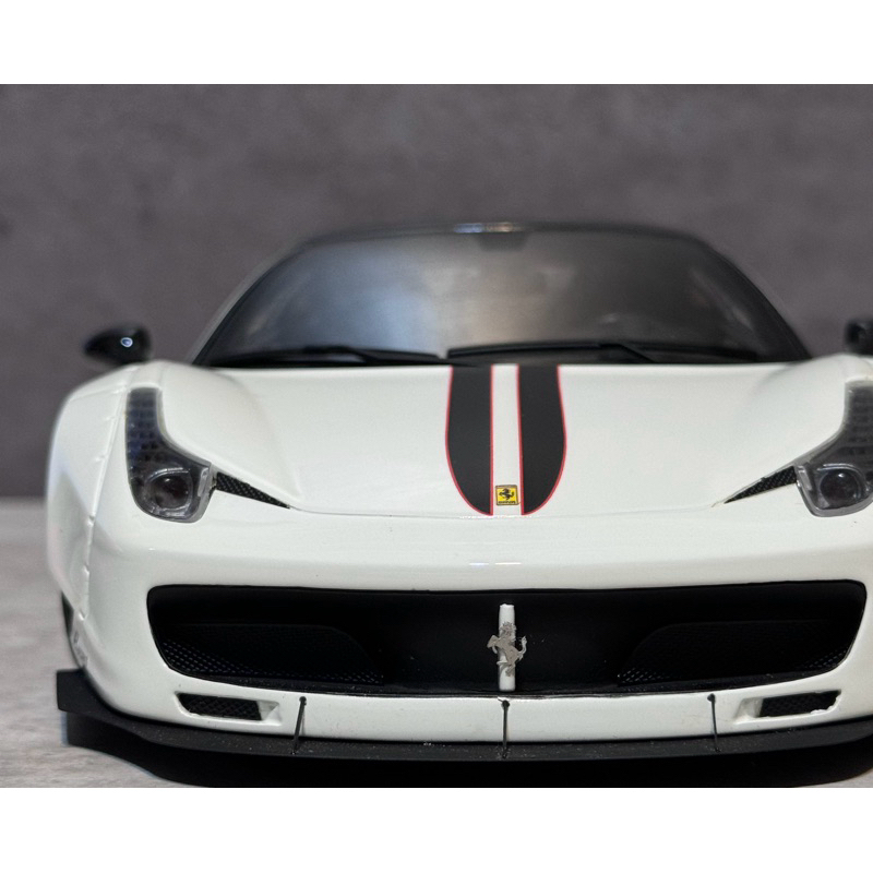 【AGU Model】 稀有1/18 Ferrari 法拉利 458 italia LB WorkS 寬體 白色 模型車