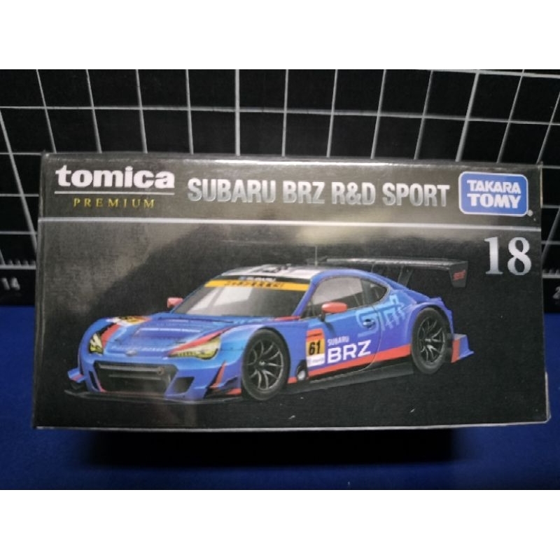 Tomica多美黑盒18 SUBARU BRZ R&amp;D日本跑車速霸陸賽車 附保護膠盒