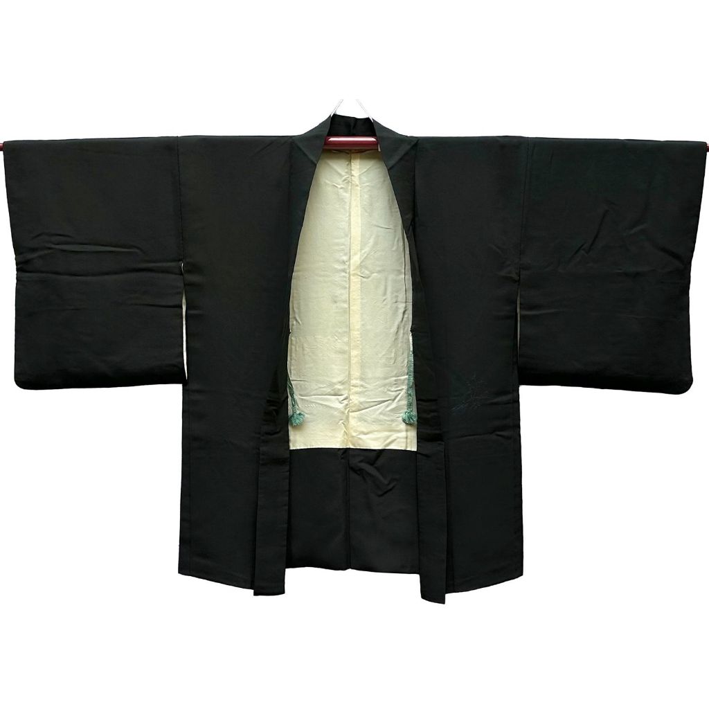 【茶】5-1317 日本和服 道中着 羽織短外套