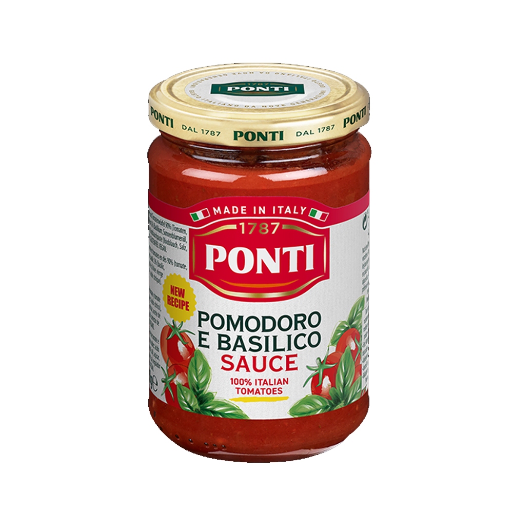 【PONTI】巴西里番茄紅醬 280g (效期20261012)【玩饗食庫】番茄醬 義大利麵醬 麵醬 巴西利 紅醬