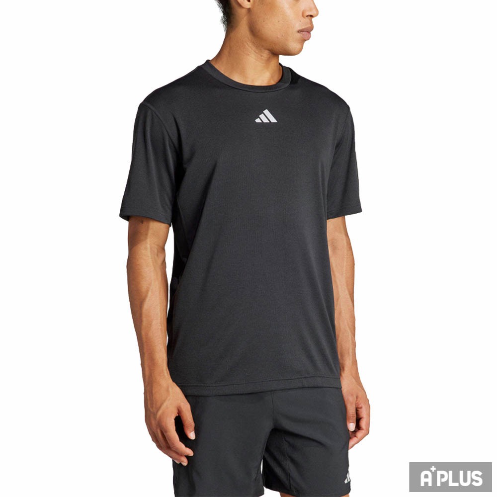 ADIDAS 男 短袖上衣 HIIT 3S MES TEE 黑色 - IL7128