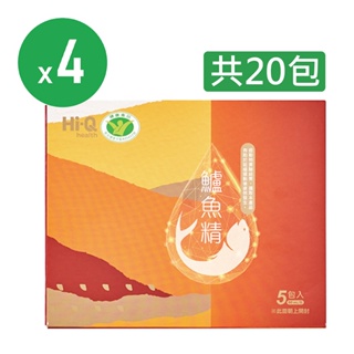 中華海洋 Hi-Q健字號鱸魚精4盒組(60ml/包，5入/盒)；另有6盒組 HiQ中華海洋官方授權通路 SNQ健康優購網