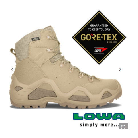 【LOWA】男中筒輕量軍用鞋Z-6S GTX『淺沙漠』L310688 戶外 露營 登山 健行 登山鞋 健行鞋 軍用鞋