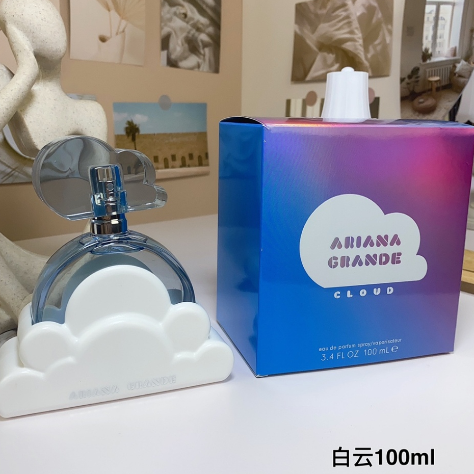 💓莉莉香水香氣（Ariana Grande）A妹愛莉安娜格蘭德白色雲朵女士持久清新淡香精100ml