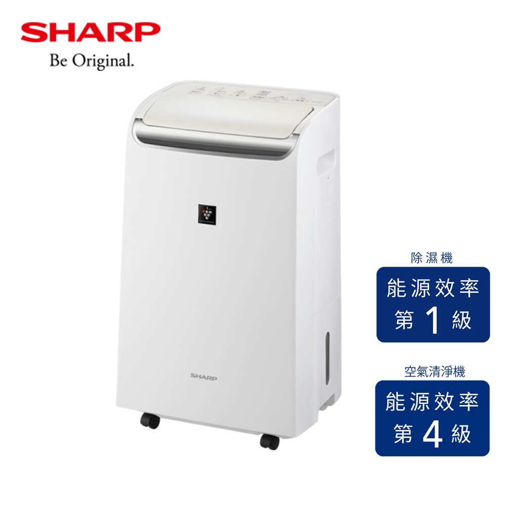 【SHARP 夏普】10公升 一級能效 自動除菌離子 空氣清淨除濕機 DW-P10FT-W 清新白(適用坪數：約6坪)