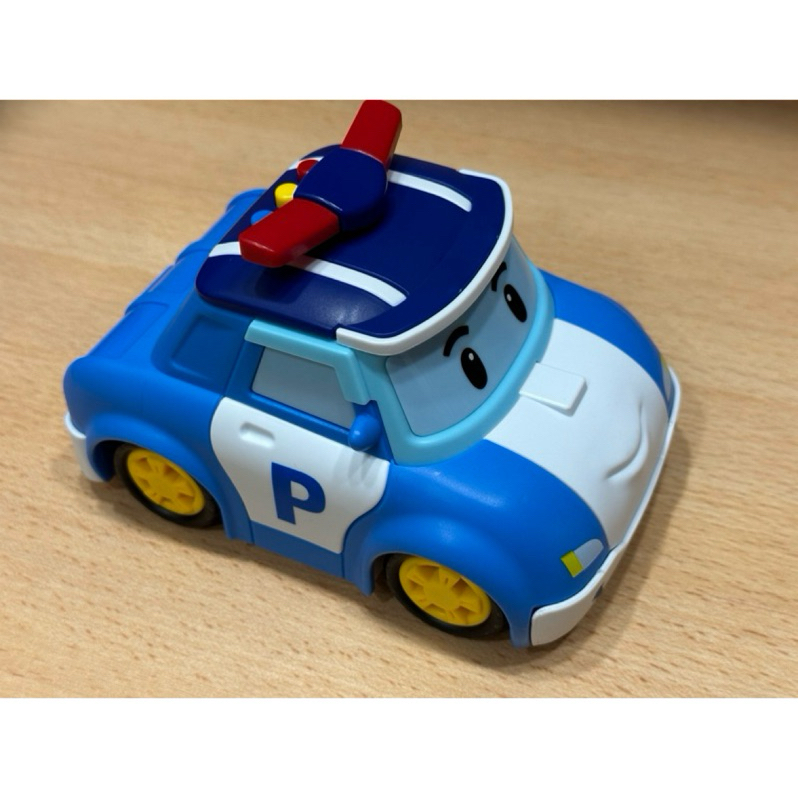 （9成新）會唱歌的波力 POLI 救援小英雄 聲光 音樂 警車玩具 兒童玩具車 二手玩具