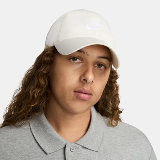 NIKE 帽子 CLUB 白色 刺繡LOGO 基本款 棒球帽 老帽 FB5368-133