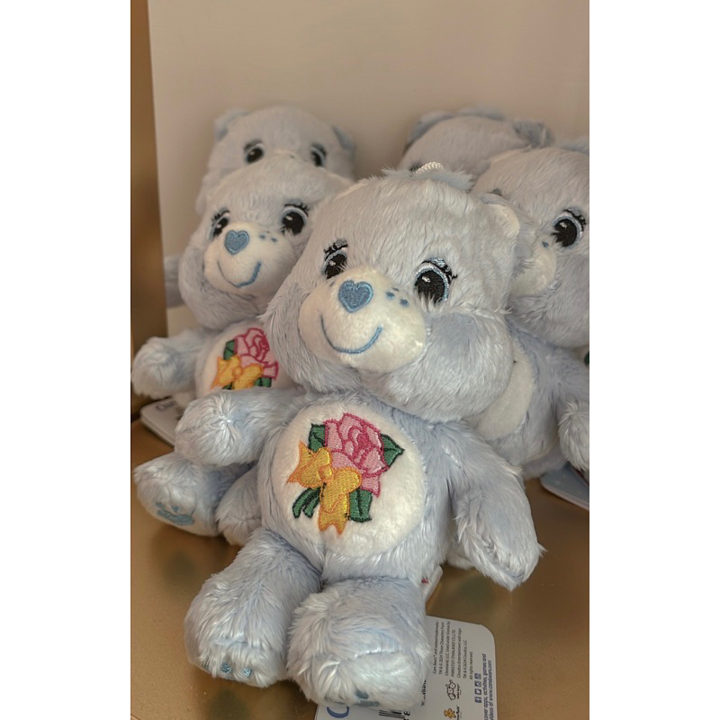 現貨 泰國Care Bears 彩虹熊 吊飾 鑰匙圈 淺藍色 花朵款🇹🇭