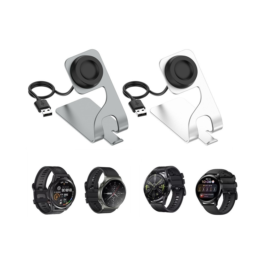 【二代金屬立式充電支架】適用 華為 Huawei Watch Ultimate / Buds / D 充電線