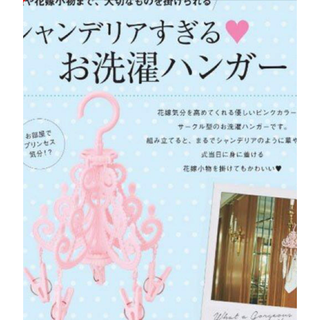 現貨 全新未使用 日本雜誌附錄不含雜誌 吊燈造型晾衣架