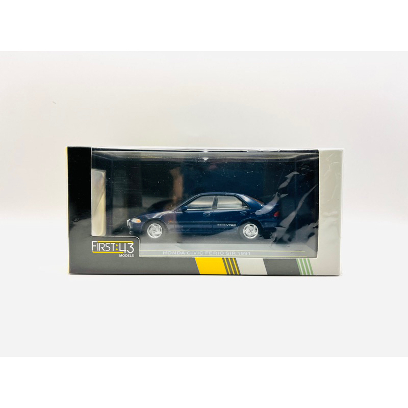 First:43 1/43 Honda Civic Ferio SiR 1991 喜美 EG9 K6 藍色 模型車