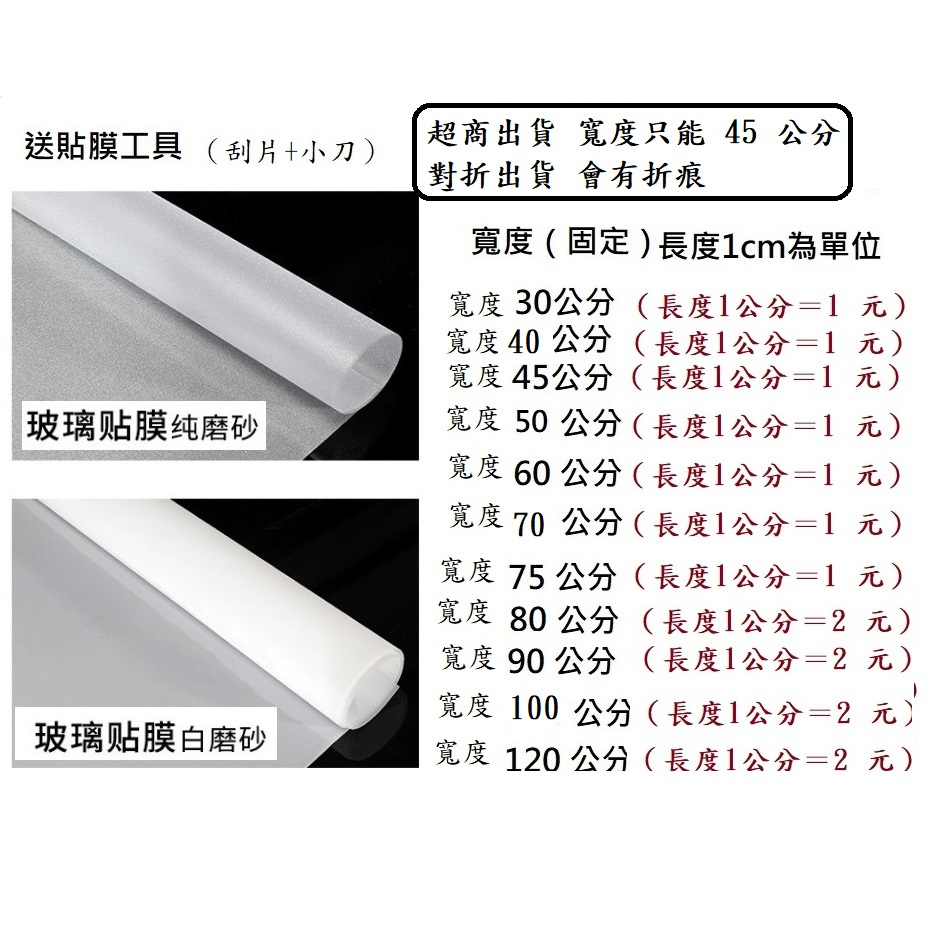 ★ 新竹貨運滿490免運 免膠靜電玻璃貼 純磨砂 白磨砂 防窺門窗 附貼膜工具