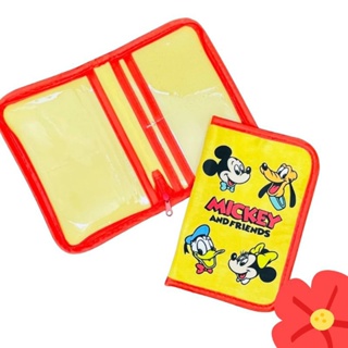 日本進口 迪士尼 米老鼠 高飛狗 米妮 唐老鴨 拉鍊式 護照套 手帳本 收納袋 卡片夾 旅行袋 多功能收納夾