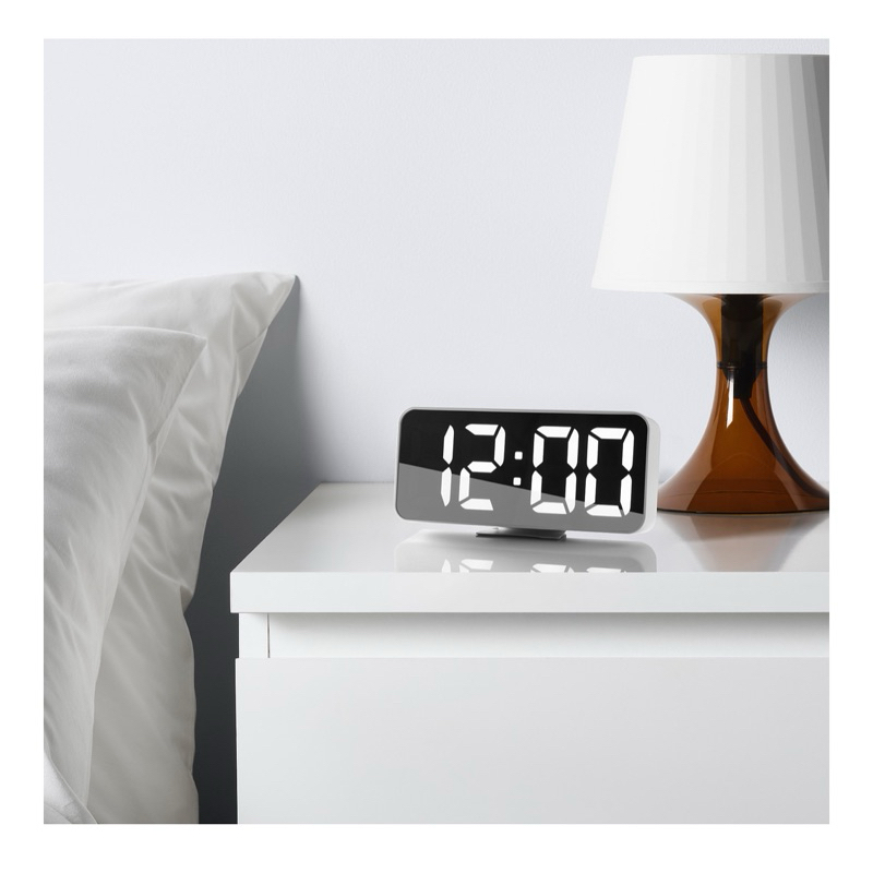 ［二手]IKEA NOLLNING 時鐘/溫度計/鬧鐘, 白色